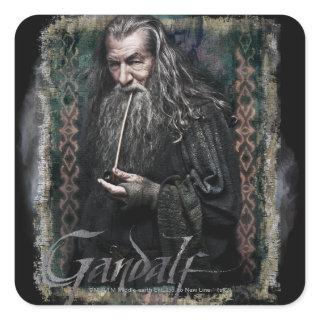 Gandalf With name Square Sticker