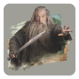 Gandalf With Sword Square Sticker