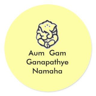 Ganesha Classic Round Sticker