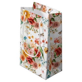 Garden Floral Pattern Small Gift Bag