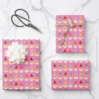 Garden Gnomes Pink Background  Sheets