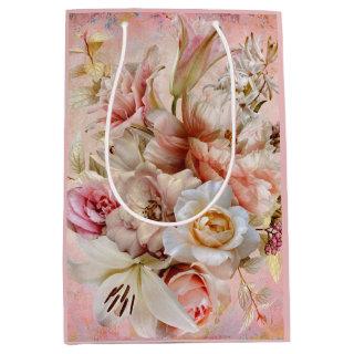 Garden Party Pink Custom Gift Bag - Small, Glossy