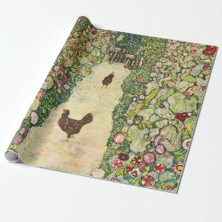 Garden Path with Chickens by Gustav Klimt