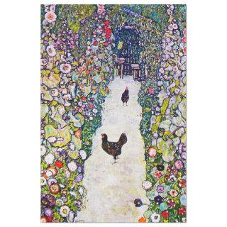 Garden Path with Chickens, Gustav Klimt Tissue Paper