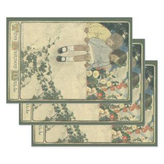 Garden Wall Jessie Willcox Smith, Vintage Children  Sheets