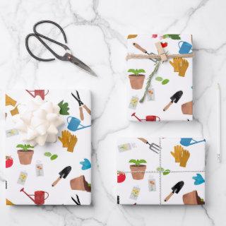 Gardening Tools Plants Gardener Nursery Pattern  Sheets