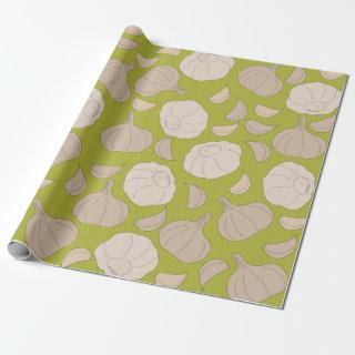 Garlic Pattern - Garlic Cloves & Bulb