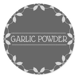 Garlic Powder Spice Jar Stickers