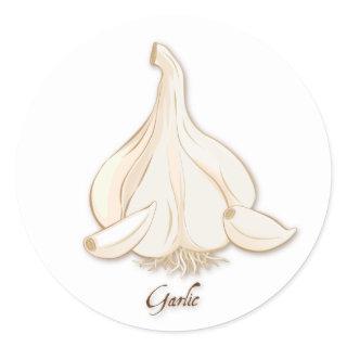 Garlic Round Sticker
