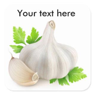 Garlic Square Sticker