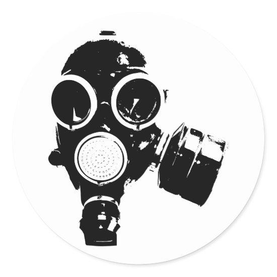 Gas mask stickers