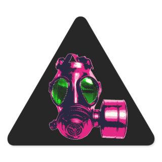 Gas Mask Triangle Sticker