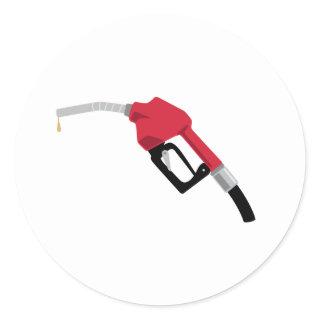 Gas Nozzle Classic Round Sticker