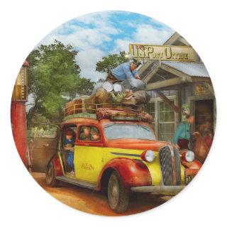 Gas Station - Fresh delivery to Pie Town 1940 Classic Round Sticker
