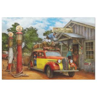 Gas Station - Fresh delivery to Pie Town 1940 Tissue Paper
