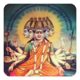 Gayatri Mantra (personification) Square Sticker
