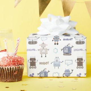 Gear Up for Fun Robot Kids Happy Birthday