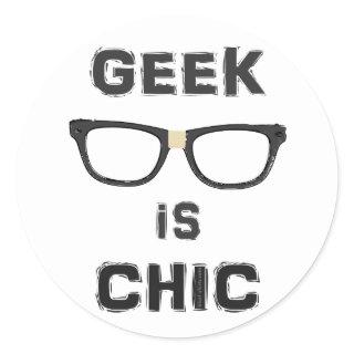 Geek is Chic Classic Round Sticker