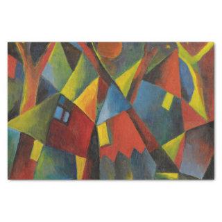 Gelbroter Mond Uber Sturzenden by Arnold Topp Tissue Paper