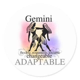 Gemini About You Classic Round Sticker