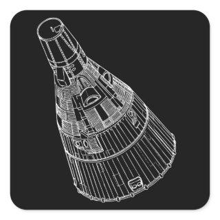 Gemini Capsule Square Sticker