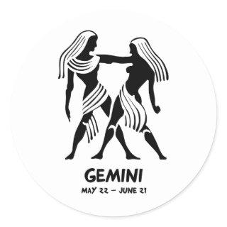 Gemini Classic Round Sticker