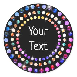 Gems Classic Round Sticker