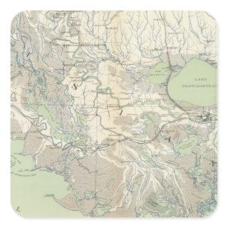 Gen map XXI Square Sticker