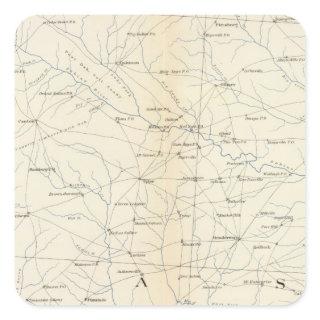 Gen map XXIII Square Sticker