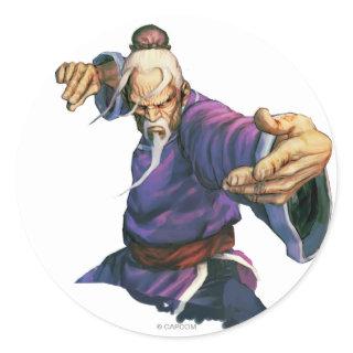 Gen Ready Pose Classic Round Sticker