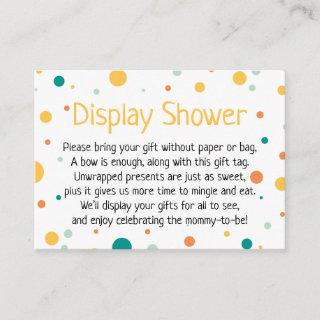 Gender Neutral Display Baby Shower Dots Gift Card