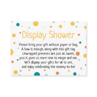 Gender Neutral Display Baby Shower Dots Gift Card