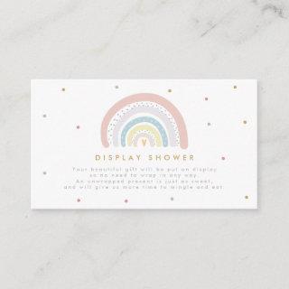 Gender Neutral Rainbow Display Shower Enclosure Card
