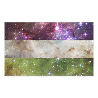 Genderqueer nebula flag stickers