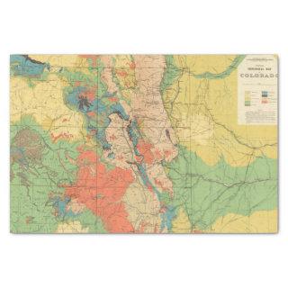General Geological Map of Colorado Tissue Paper