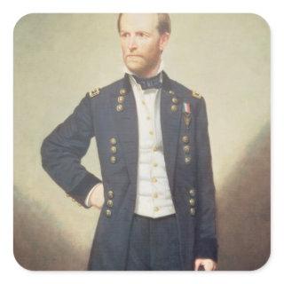 General William Sherman  1866 Square Sticker