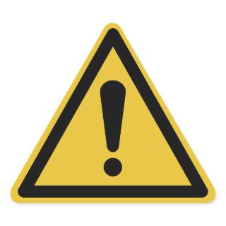 Generic Warning Triangle Sign Triangle Sticker