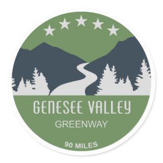 Genesee Valley Greenway New York Classic Round Sticker