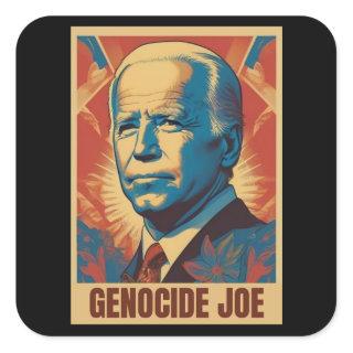 Genocide Joe Impeach Biden Palestine Gaza Square Sticker