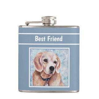 Gentle Sweet Beagle Flask