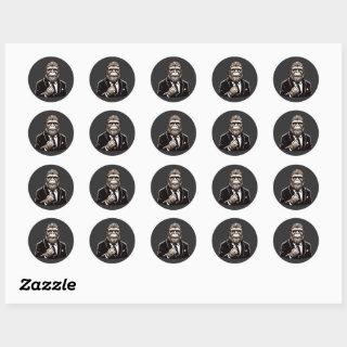 Gentleman Sasquatch - Funny Bigfoot Classic Round Sticker