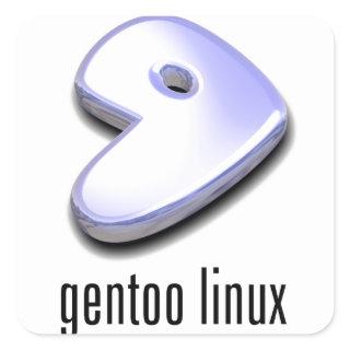 gentoo Linux Logo Square Sticker