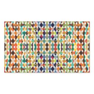 [GEO-ABS-1] Abstract oval pattern Rectangular Sticker