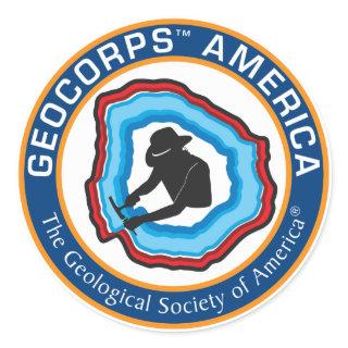 GeoCorps America Round Sticker