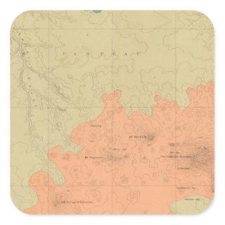 Geologic Map Of The Colorado Plateau Square Sticker