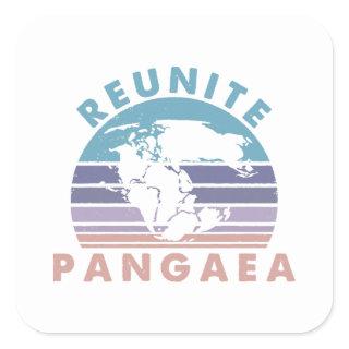 Geologist Gift  funny Geology Reunite Pangeae  Square Sticker