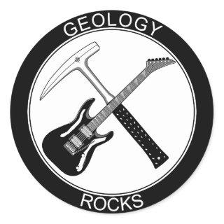 Geology Rocks Classic Round Sticker (L)