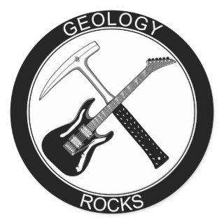 Geology Rocks Classic Round Sticker (L)