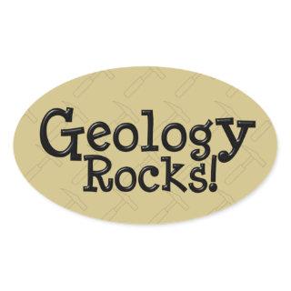 Geology Rocks! Oval Sticker
