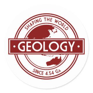 Geology- Shaping the World Logo (Asia/Australia) Classic Round Sticker